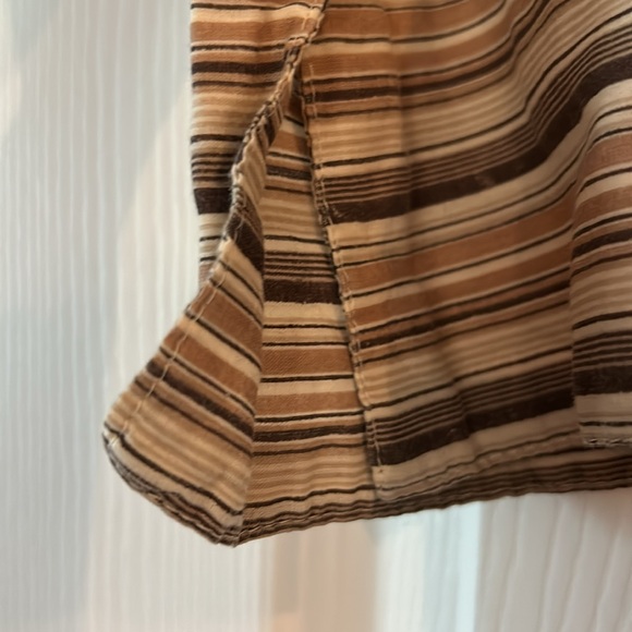 🤎VINTAGE Charlotte Russe 3/4 3 Striped Button Top🤎 - Picture 7 of 10